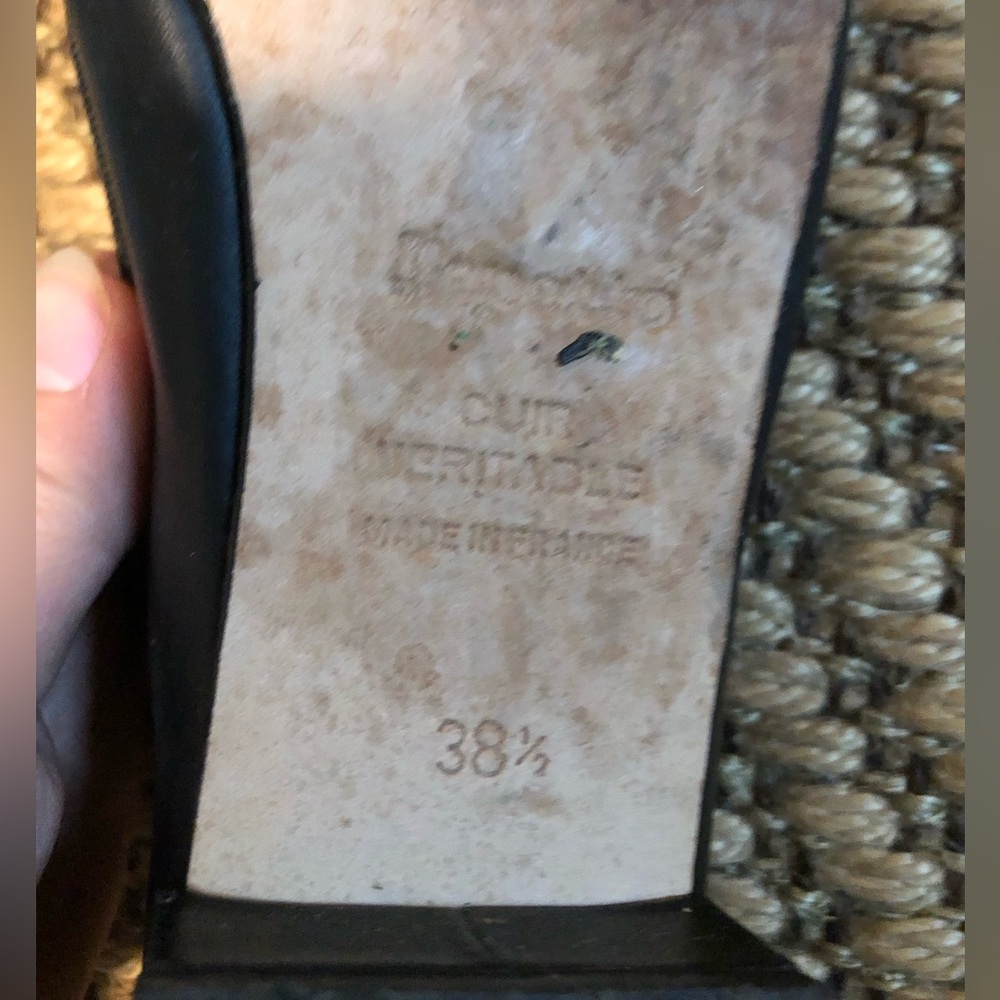 repetto black Camille heeled ballet flats 38.5 7 - Picture 5 of 5